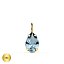 Colgante con piedra aguamarina de oro 18k
